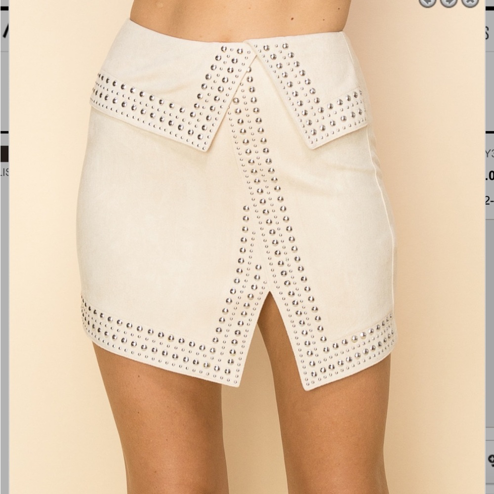 Cute Fun & Flirty Faux Micro-Suede Short Skirt